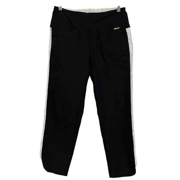 Swing Control Golf Pull On Capri Pants Size 8 Black - Picture 1 of 7